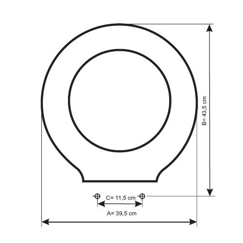 BELLAVISTA-OLIMPIA TOILET SEAT AND COVER WHITE 