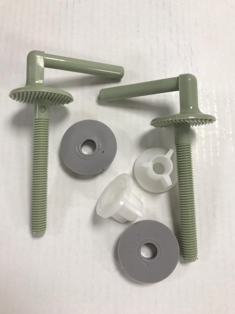TWYFORDS JUPITER  AND RHAPSODY- VENUS/VERONA TOILET SEAT HINGE PACK MINTY GREEN NOT RETURNABLE