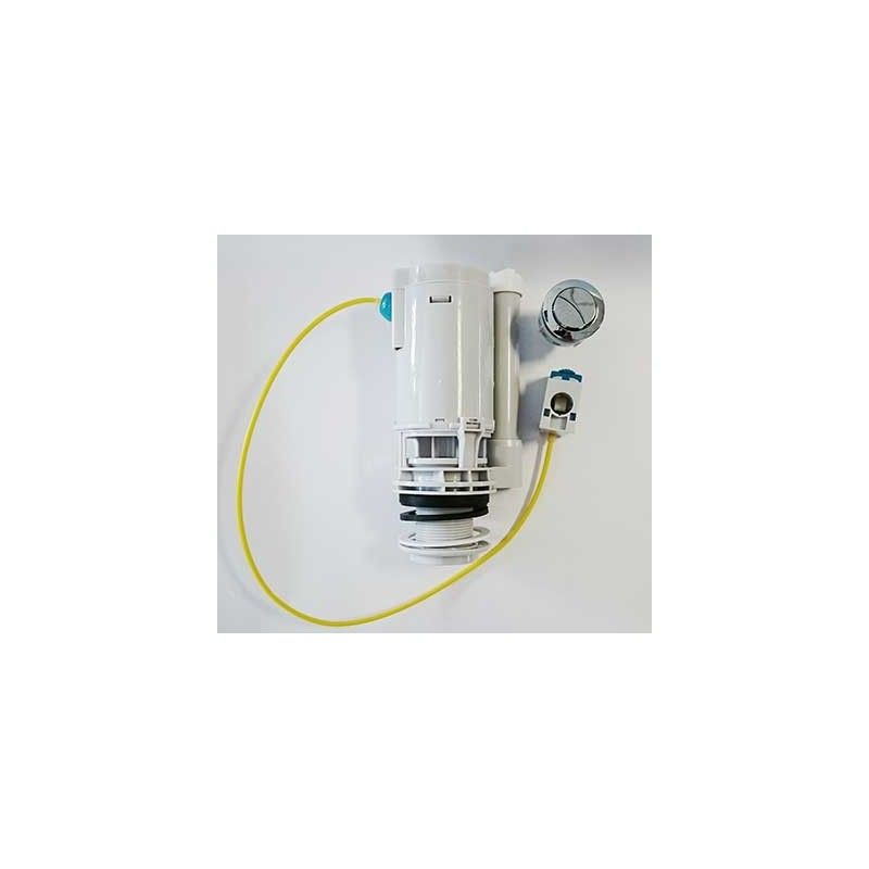 Burlington & Savoy Bathstore & Shires Push Button Flush Valve A2432 main unit height is 17cm and thread is 2 ¼  PUSH BUTTON NOT INCLUDED