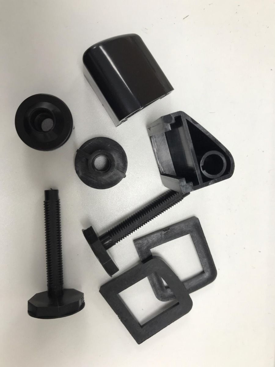 Celmac / Ideal Standard / Bemis Plastic Toilet Seat Hinges BLACK 