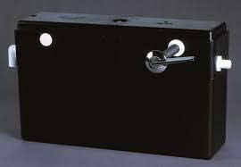 Wirquin Concealed dual flush siphon operated side entry top access dual overflow cistern, 210mm chrome lever -CFH14DF