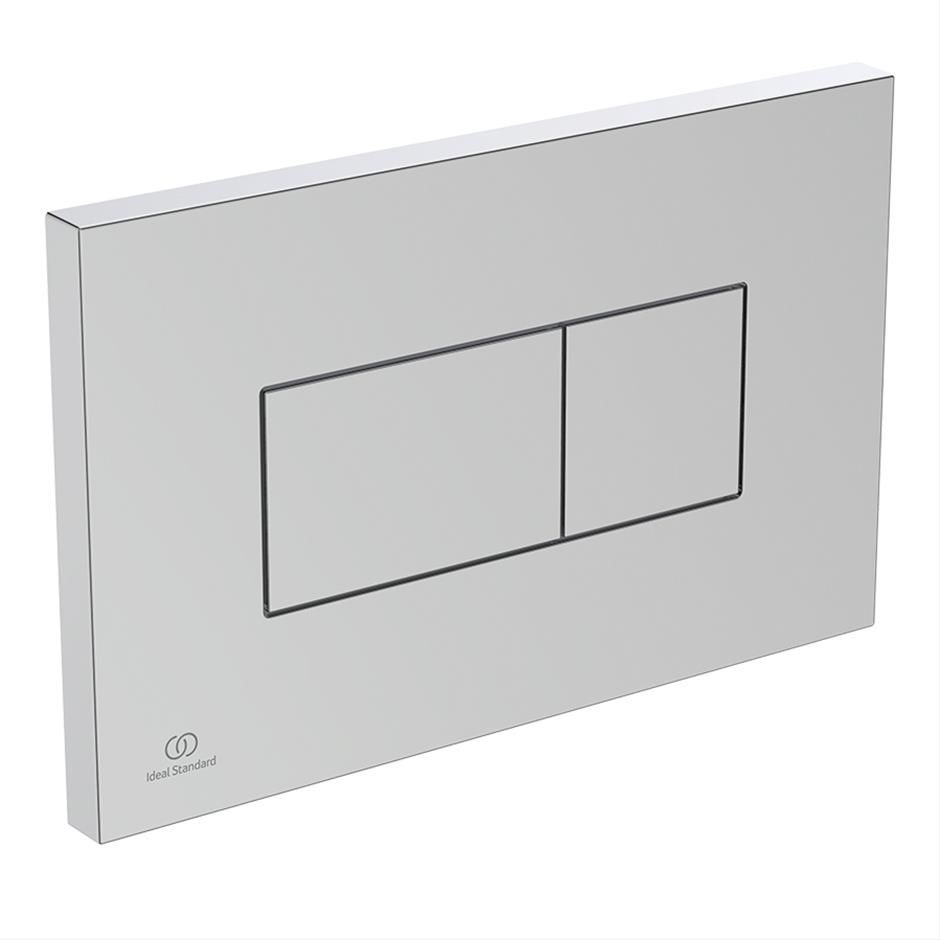 Ideal Standard  Solea P2 pneumatic dual flushplate, Ideal Standard - Brushed Chrome  R0110JG