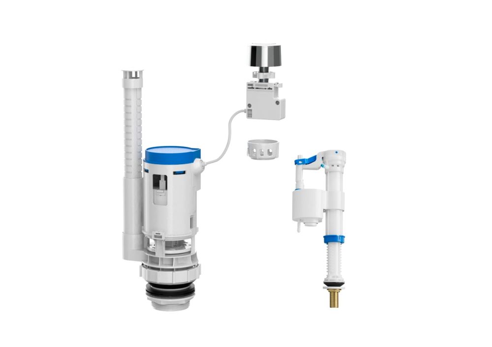 Complete set of bottom inlet mechanism and dual flush mechanism. Compact. A822505800