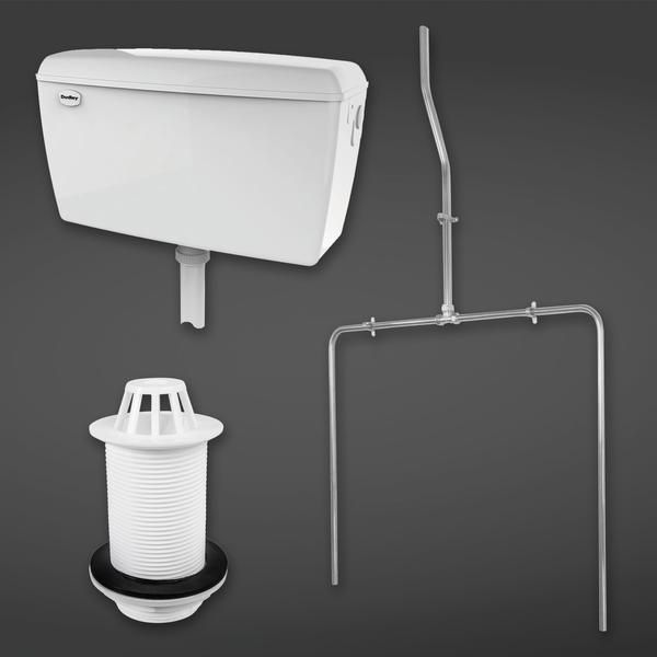 RAK Conc Urinal Auto Cistern 9.0L Set 2 Urinals CONURIPAK2 Bathroomsuites