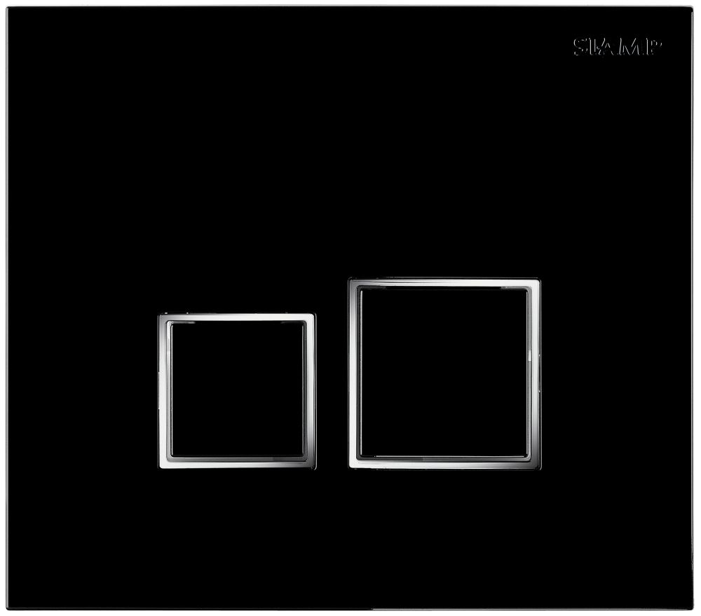 Siamp Square Black Square Flushplate 31204110