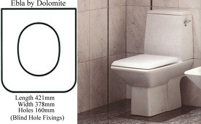 DOLOMITE  EBLA TOILET SEAT AND COVER