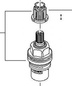 Dornbracht Villeroy & Boch Ceramic head part Anti clockwise closing, 9090031520090