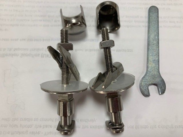 Duravit PuraVida Soft-Close Toilet Seat Hinge Set 0061301000  C7402G 410170