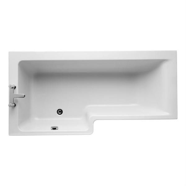 Ideal Standard Concept 170 x 70cm Square Shower Bath, left hand - no tapholes E051201