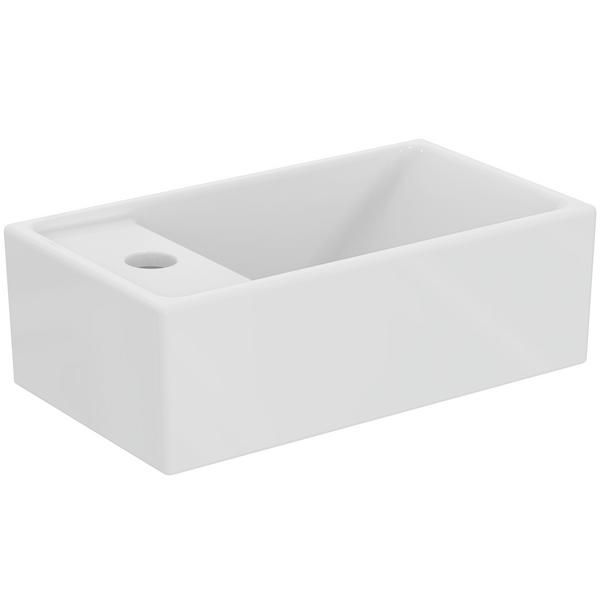 Ideal Standard  Ideal Standard i.life S 37cm guest basin, 1  taphole left hand, no overflow  E211301