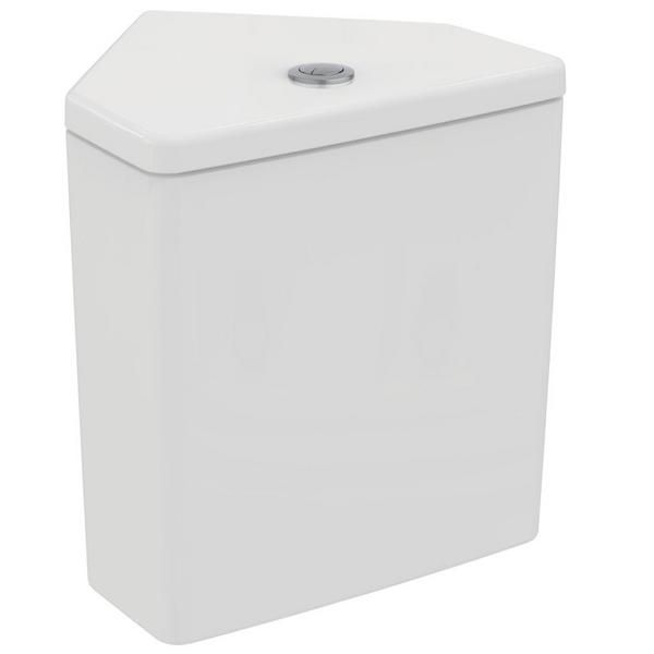 Ideal Standard  Ideal Standard i.life S corner close coupled cistern 4/2.6 litre dual flush valve bottom supply and internal overflow   E249901