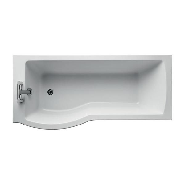 Ideal Standard Tempo Arc 170cm Shower bath - Left hand - no tapholes E256801