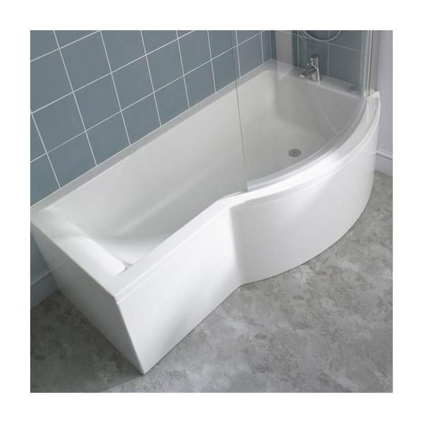 Ideal Standard Concept shower bath curved screen - clear glass E7407AA
