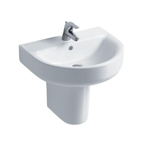 Ideal Standard Concept Arc 55cm pedestal basin - one taphole E785201