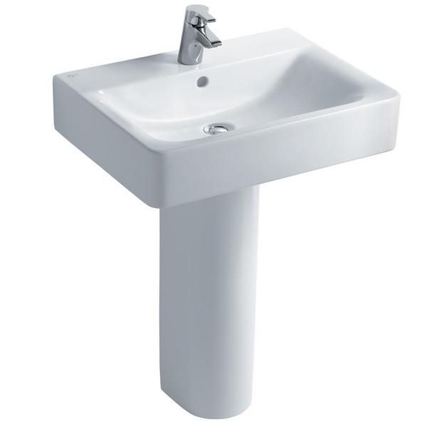 Ideal Standard Concept Cube 60cm pedestal basin - one taphole E794301