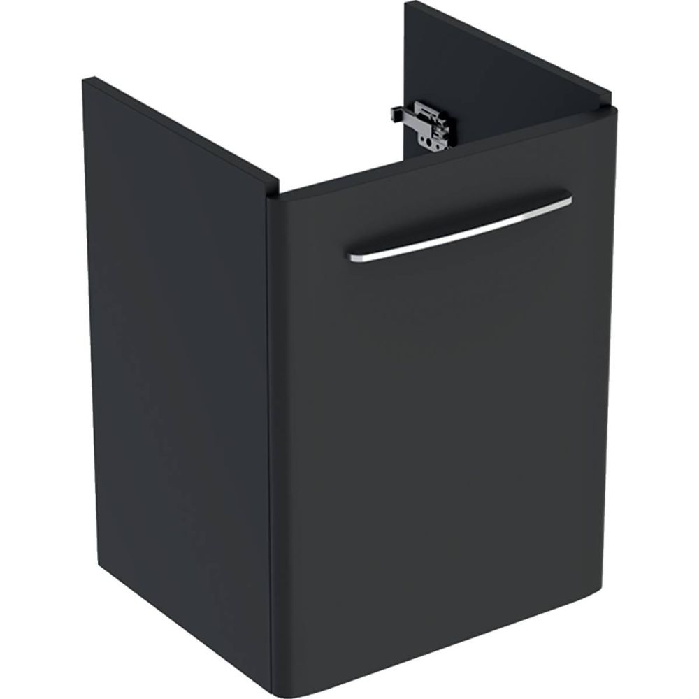 Geberit Selnova Square base: B=46.4cm, H=19.3cm, T=38cm, lava / matt coated  501.954.00.1