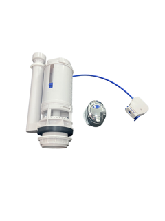 Lab Concealed Cistern Replacement Flush Valve B228 with C216 Chrome Oblong Push Button With 2 Inch Base