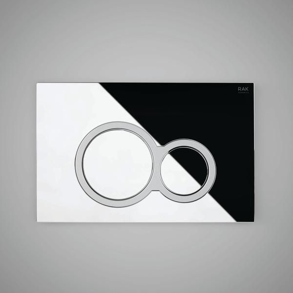 RAK Ecofix Round Push Plate For All Conc Cist FS04RAKCPB8C Bathroomsuites