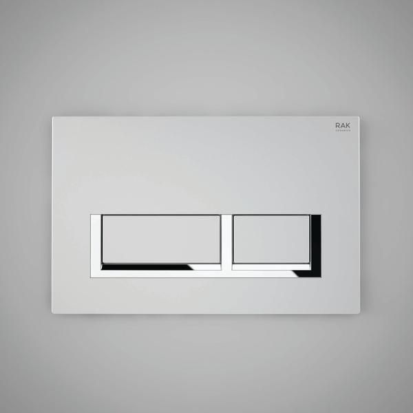 RAK Ecofix Rectangular Push Plate For Conc Cist FS04RAKCPM8C Bathroomsuites