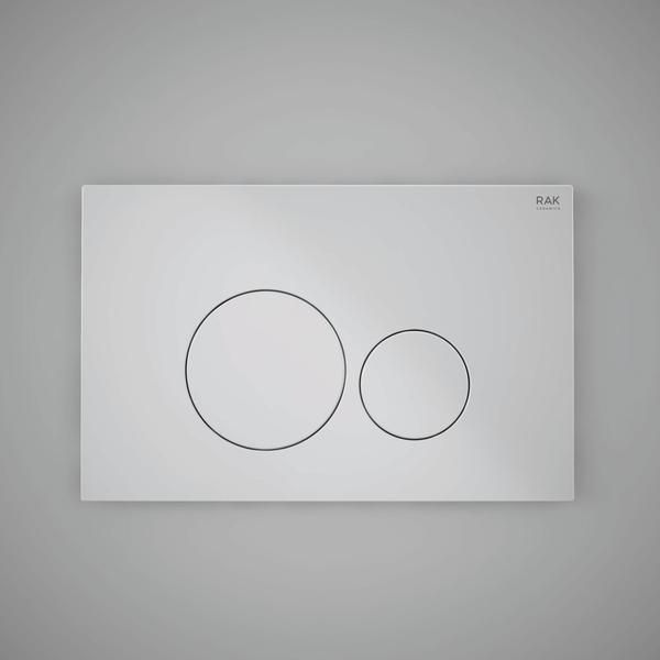 RAK Ecofix Matt Cp Fp With Round Push Plates FSRAKPPL005 Bathroomsuites