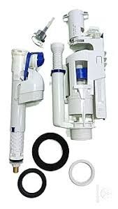 GEBERIT Toilet Flush - Dual Button Flush Cistern Valve - Two Buttons Dual Flush System Full Kit with Adjustable Filling Valve 1/2