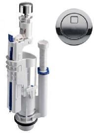 Galassia Toilet Cistern Flush Valve with Push Button