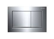 Geberit Sigma30 dual flush plate - matt plate/polished edge detail (115.883.KN.1)