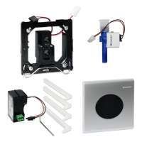 Geberit Samba HyTronic urinal control contactless IR / network zinc die-cast, satin chrome-plated 116.021.46.1