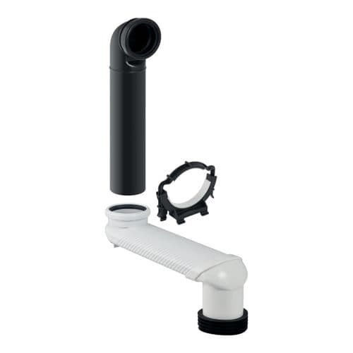 Geberit 131.088.29.1 Monolith S Bend Geberit S-bend set for wall-hung WC grey
