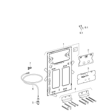 Geberit 242.513.00.1  Geberit AquaClean fixing sheet for design cover  242513001