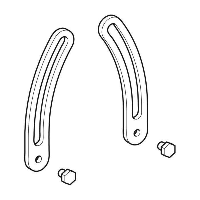 Geberit 595821000 Geberit set of fastening clips for urinals SOLD AS PAIR