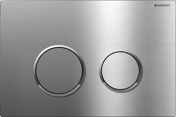 Geberit Sigma20 115.889.SN.1  flush plate for 2-flush brushed stainless steel 115889SN1