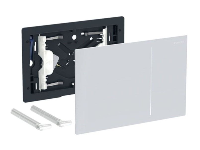 Geberit Sigma 70 White Glass Flush Plate 242.813.SI.1