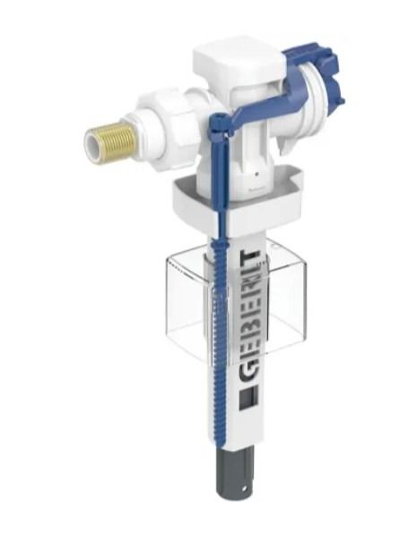 Geberit Type 383 fill valve, lateral water supply connection short nipple made of brass 242.388.00.5