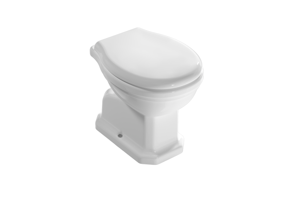 Globo Duroplast WC seat 44,5.38 Globo Paestum PA019 Shiny White - Globo BI PA019BI