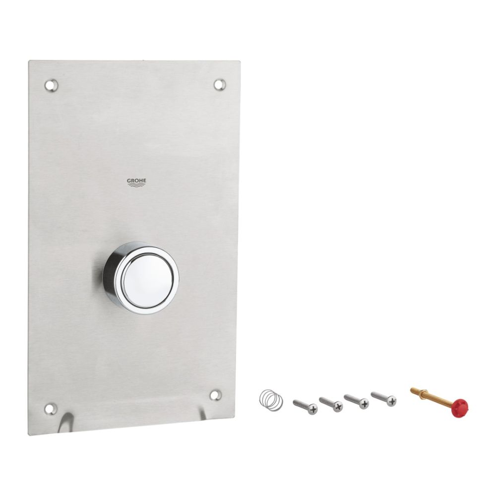 Grohe Flush Plate Cover Chrome Brass 43176000