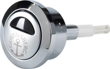 Gustavsberg T2 Push button Double Skyl, Chrome 609598624