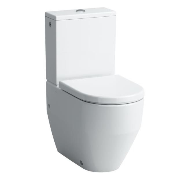 Laufen Rimless Floorstanding fully back to wall close-coupled WC Horizontal or Vertical 8.2596.2.000.000.1