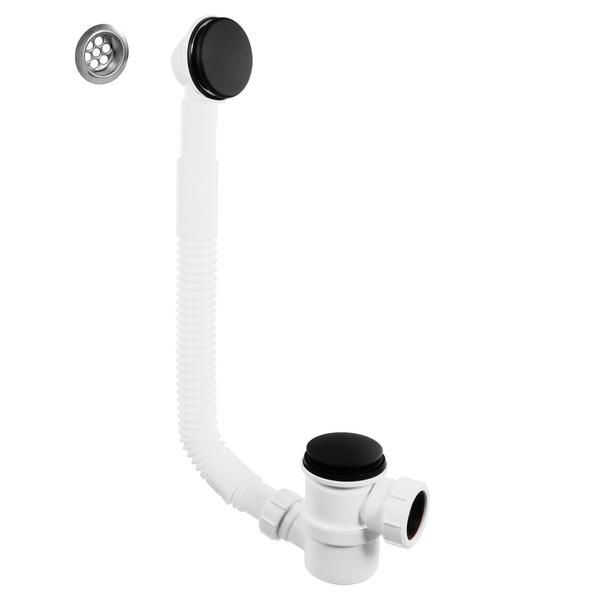 McAlpine 1.50 Top Access Bath Trap+O/F Matt Blk HC2650UK-MB Bathroomsuites - MTSh020