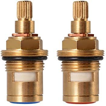 Replacement Brass Ceramic Stem Disc Cartridge Faucet Valve Quarter Turn 1/2