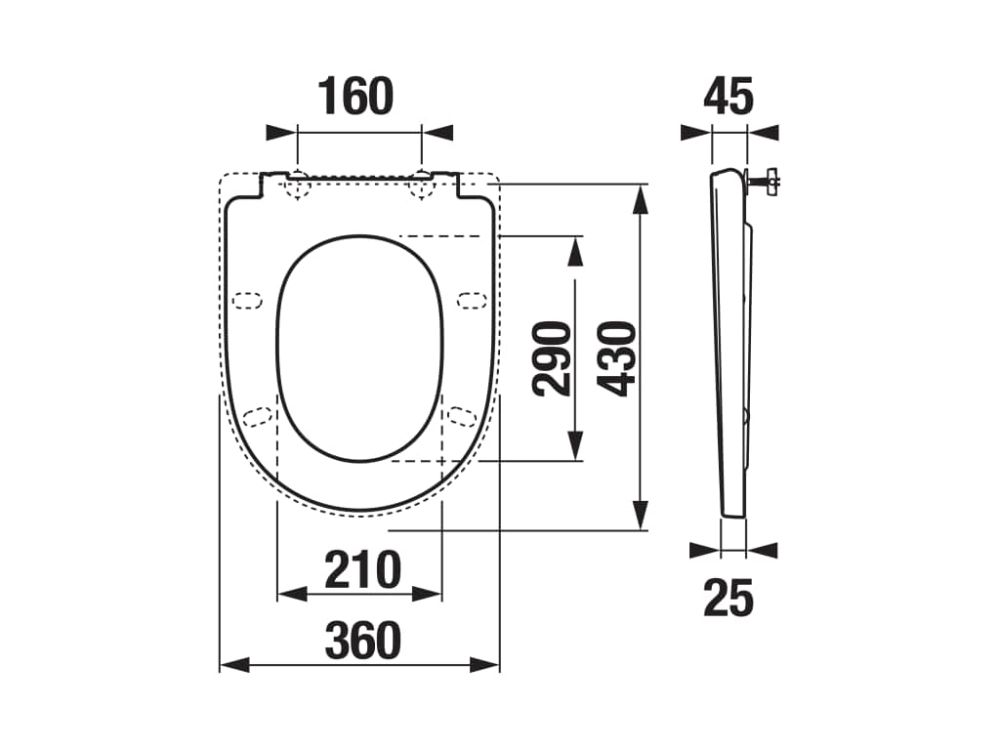 Jika Cubito Style H8904220000631  WC seat and cover duroplast Slowclose