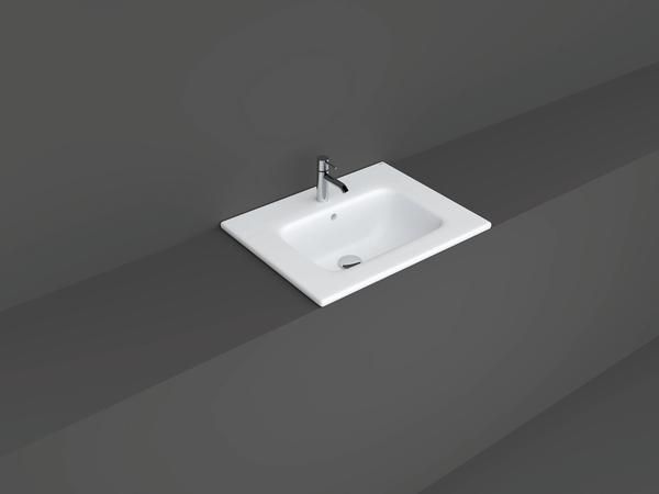 RAK Joy Drop-In Washbsn 61X46Cm (1 Tap Hole) JOYDI06101WH Bathroomsuites
