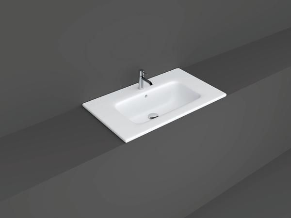 RAK Joy Drop-In Washbsn 81X46Cm (1 Tap Hole) JOYDI08101WH Bathroomsuites