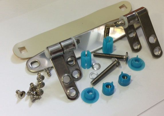 Ideal Standard Toilet Seat Spares Purity Seat Hinges Stainless Steel  K725067