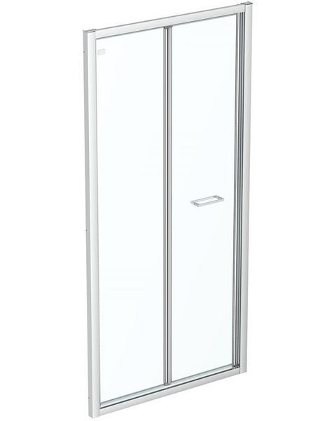 Ideal Standard  Connect 2 1000mm bifold door with Idealclean clear glass - bright silver finish  K9280EO