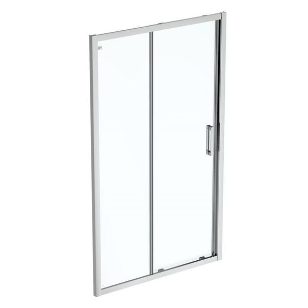 Ideal Standard  Connect 2 1200mm slider door with Idealclean clear glass - bright silver finish  K9396EO