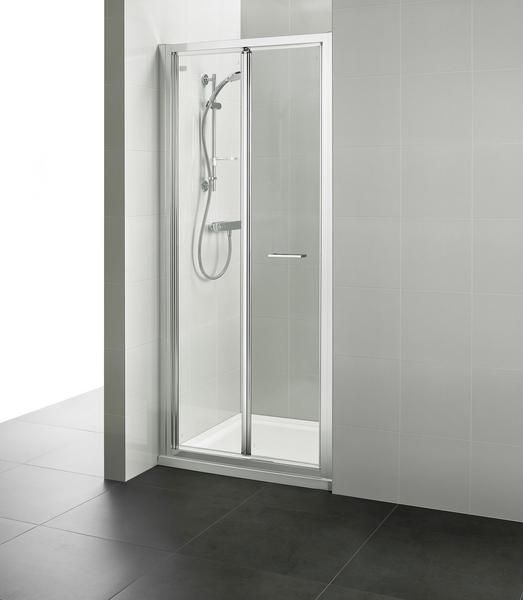 Ideal Standard  Connect 2 760mm bifold door with Idealclean clear glass - bright silver finish  K9397EO