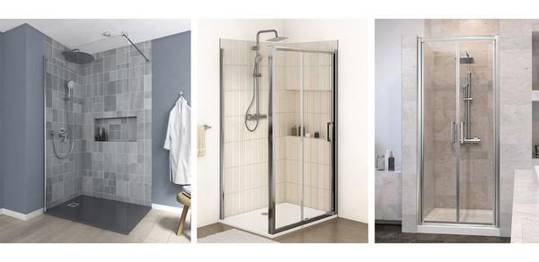 Ideal Standard  Connect 2 900mm bifold door with Idealclean clear glass - bright silver finish  K9399EO