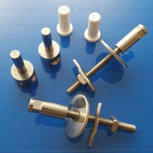 Keramag 4U 598113000 set of 2 hinges for toilet seat chrome