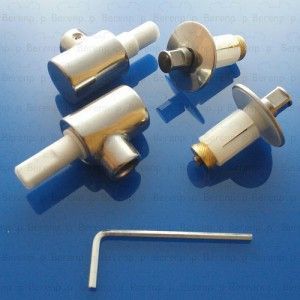 Keramag Flow 598058000 Set of 2 hinges for toilet seat chrome soft close FW7851WH